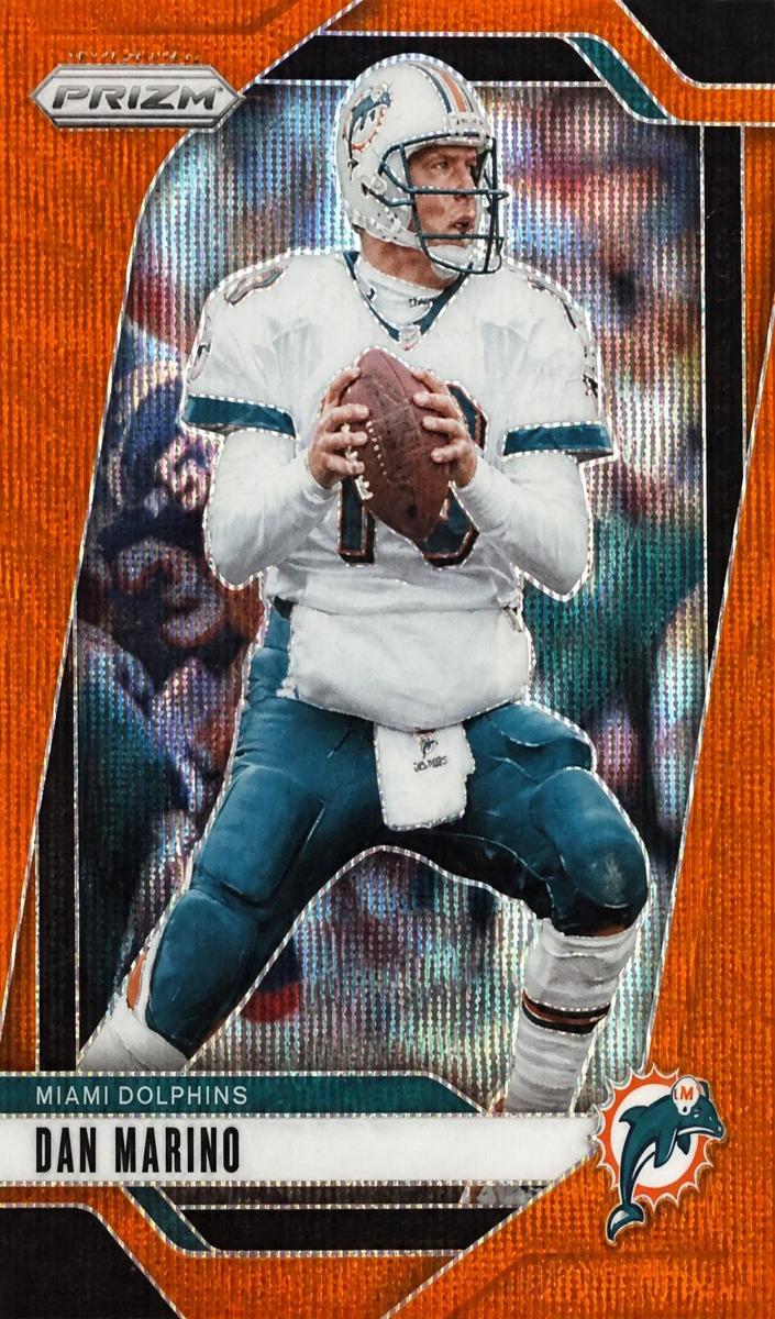 2024 Panini Prizm Football Orange Wave Dan Marino #182