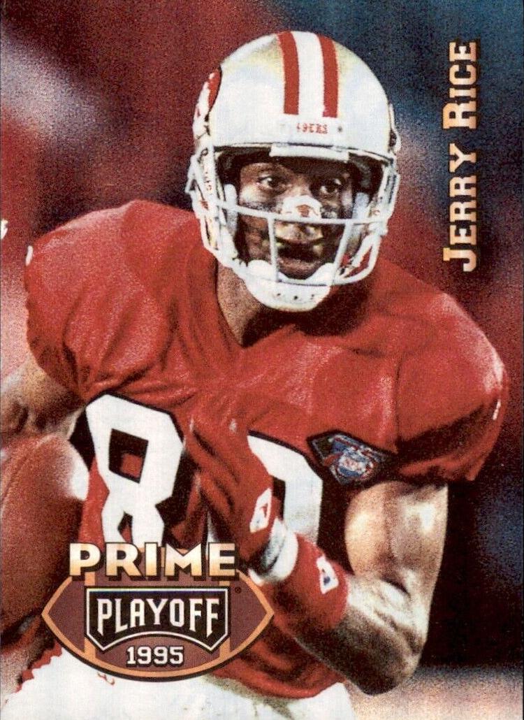 1995 Playoff Prime Football Jerry Rice #100 PSA 10