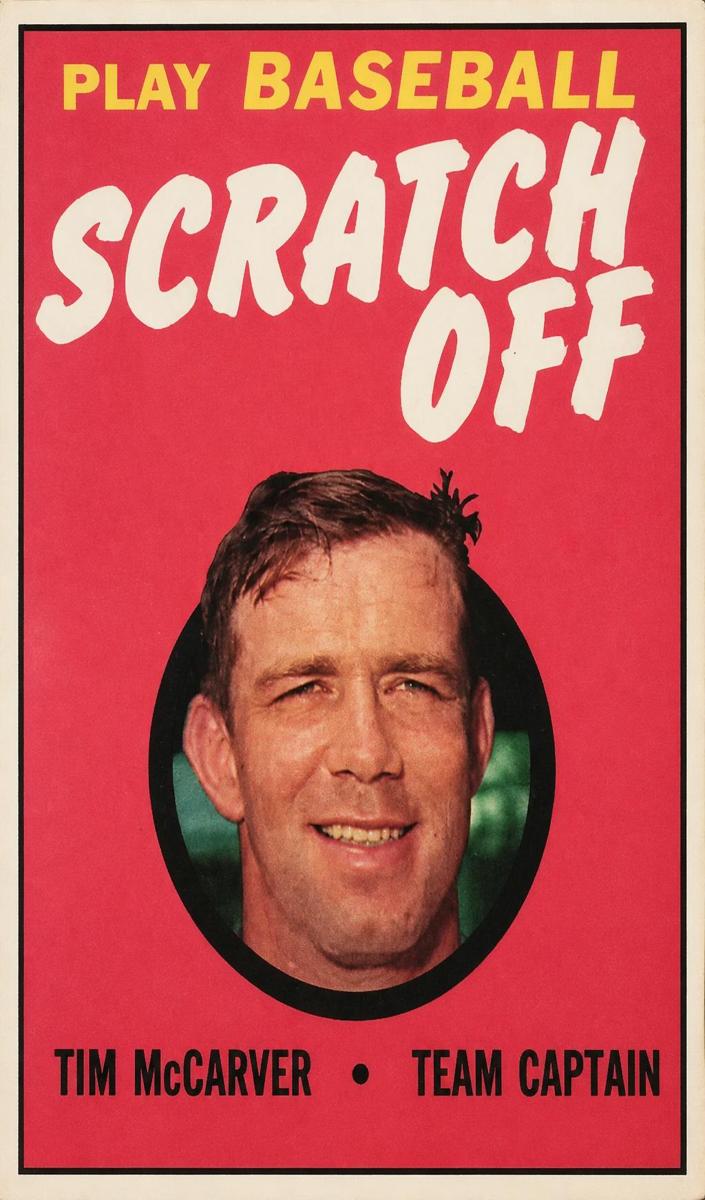 1971 Topps Scratch-Offs Baseball Tim McCarver #NNO