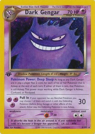 2002 Pokemon Neo Destiny 1st Edition Dark Gengar #6