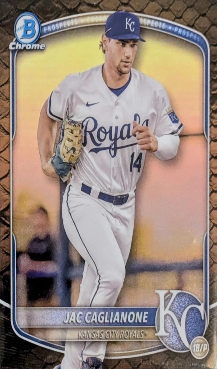 2025 Bowman Chrome Prospects Baseball Reptilian Refractor Jac Caglianone #BCP-103