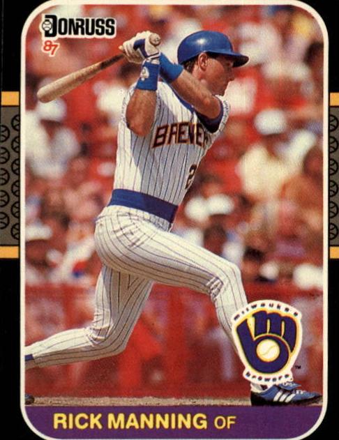 1987 Donruss Baseball Rick Manning #521