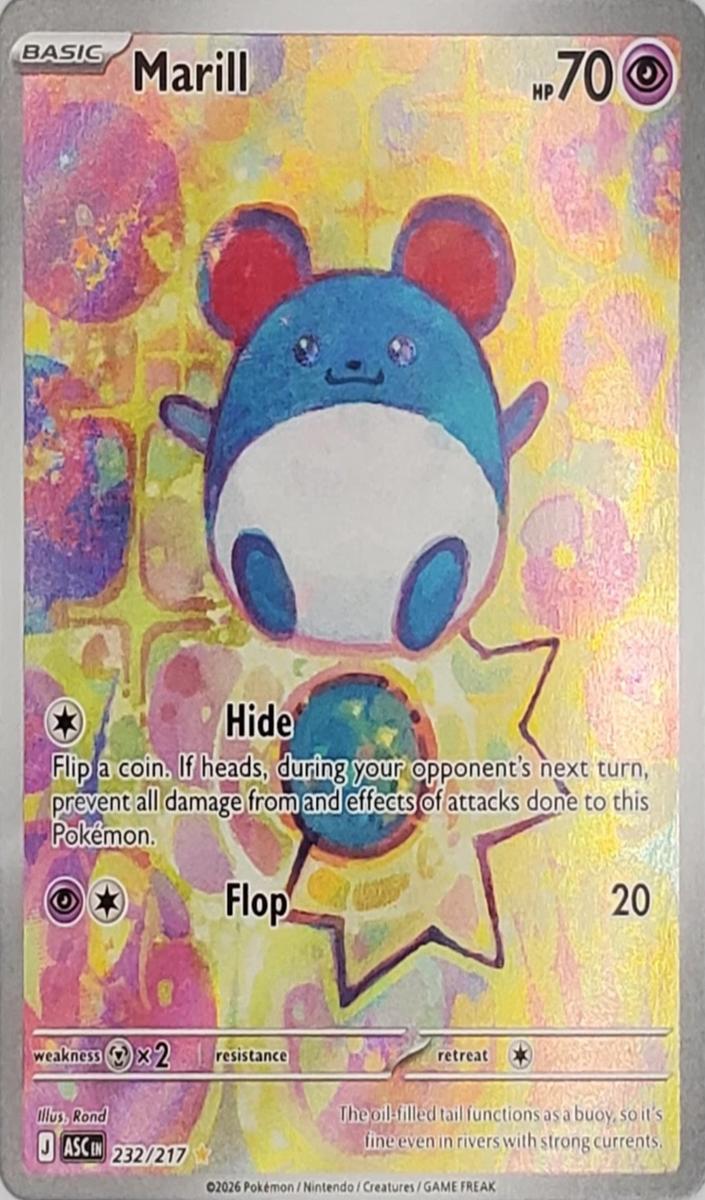 2026 Pokemon Mega Evolution Ascended Heroes Marill #232