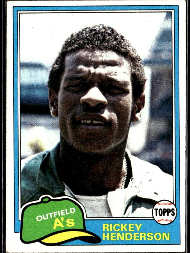 1981 Topps Baseball Rickey Henderson #261 PSA 9