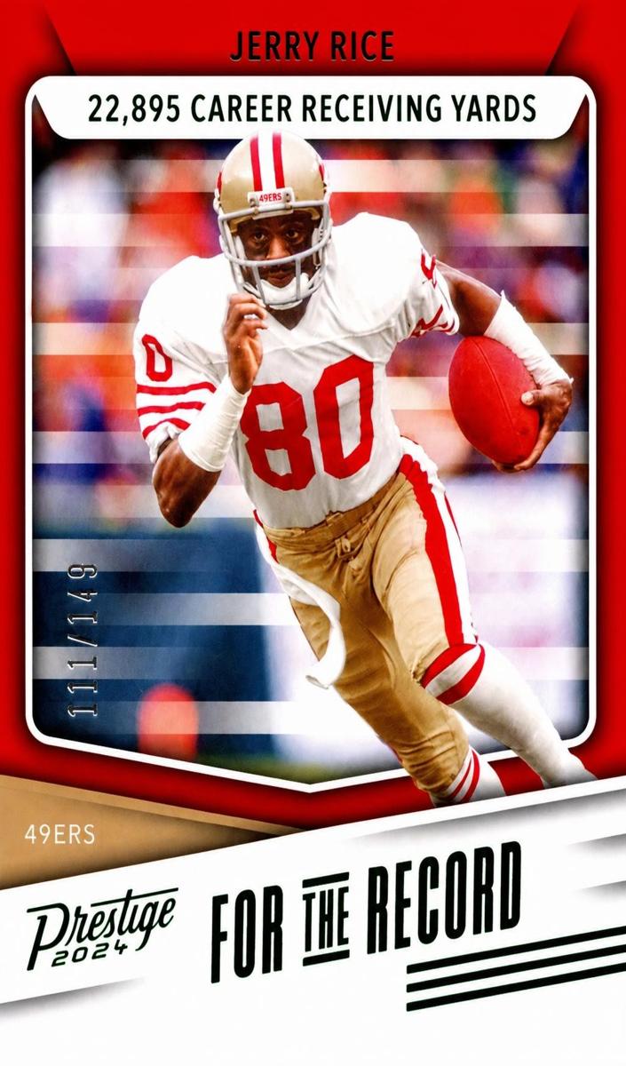 2024 Panini Prestige Football Xtra Points Green Jerry Rice #FR-JR