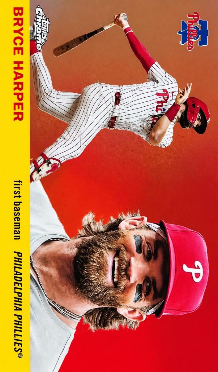2025 Topps Chrome Platinum Baseball Bryce Harper #135