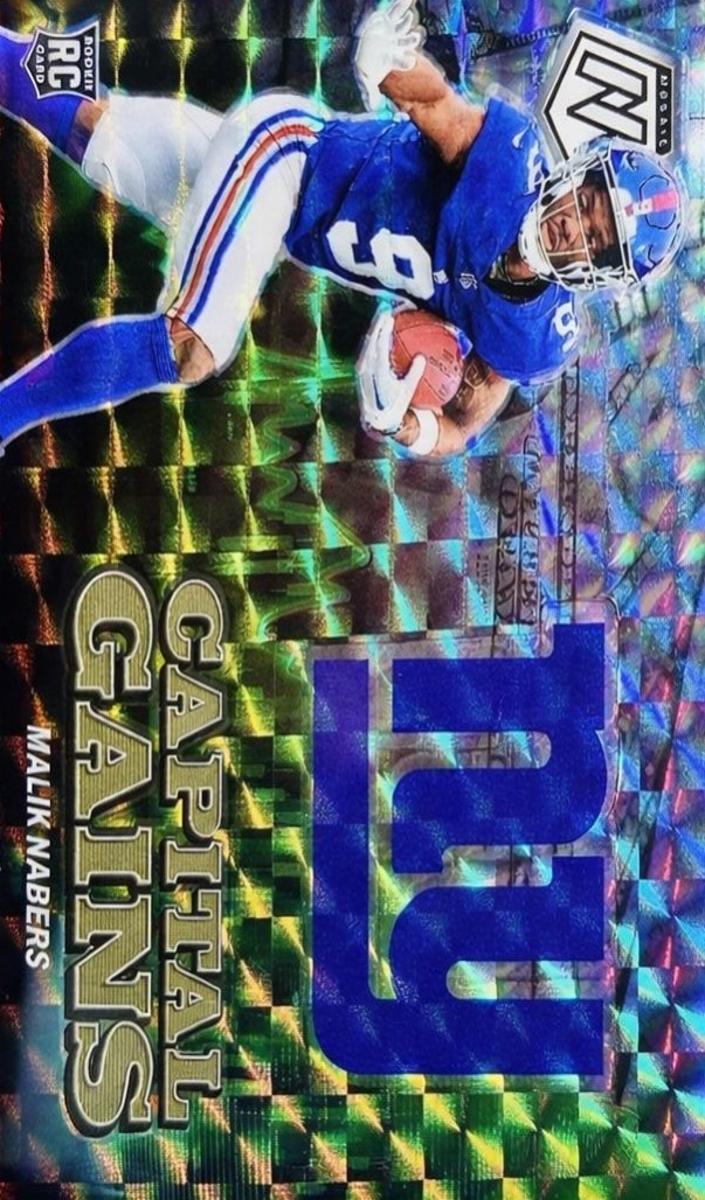 2024 Panini Mosaic Football Silver Malik Nabers #23