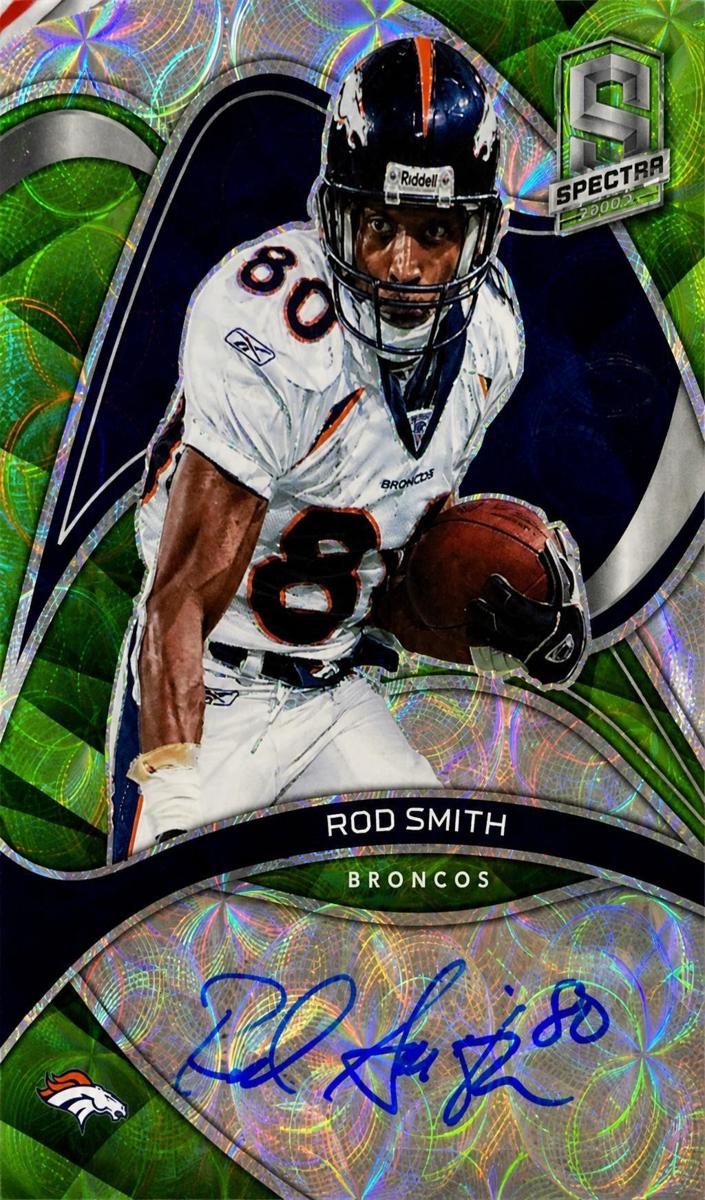 2022 Panini Spectra Football Neon Green Rod Smith #SIG-RSM