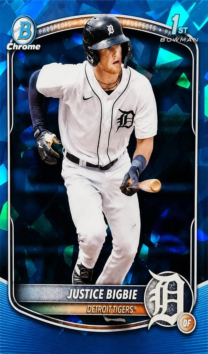 2025 Bowman Chrome Sapphire Baseball Justice Bigbie #BCP-215