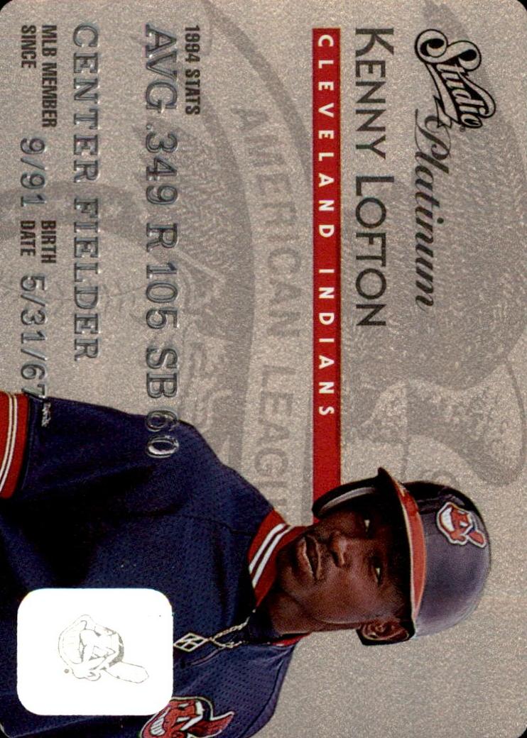1995 Studio Baseball Platinum Kenny Lofton #11 PSA 8.5