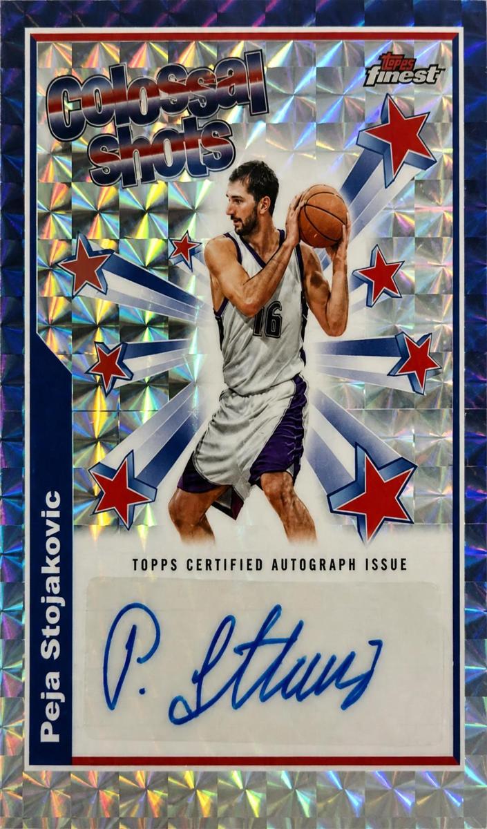 2024 Topps Finest Basketball Peja Stojakovic #BSA-Ps