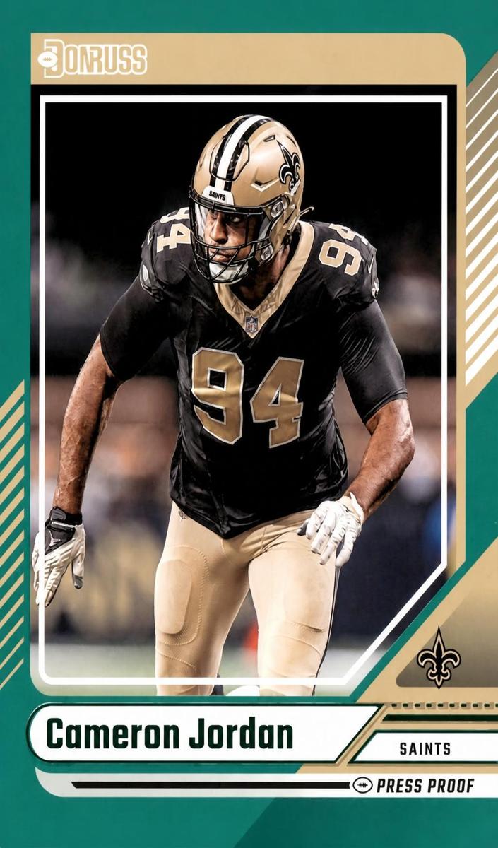 2024 Panini Donruss Football Press Proof Green Cameron Jordan #246