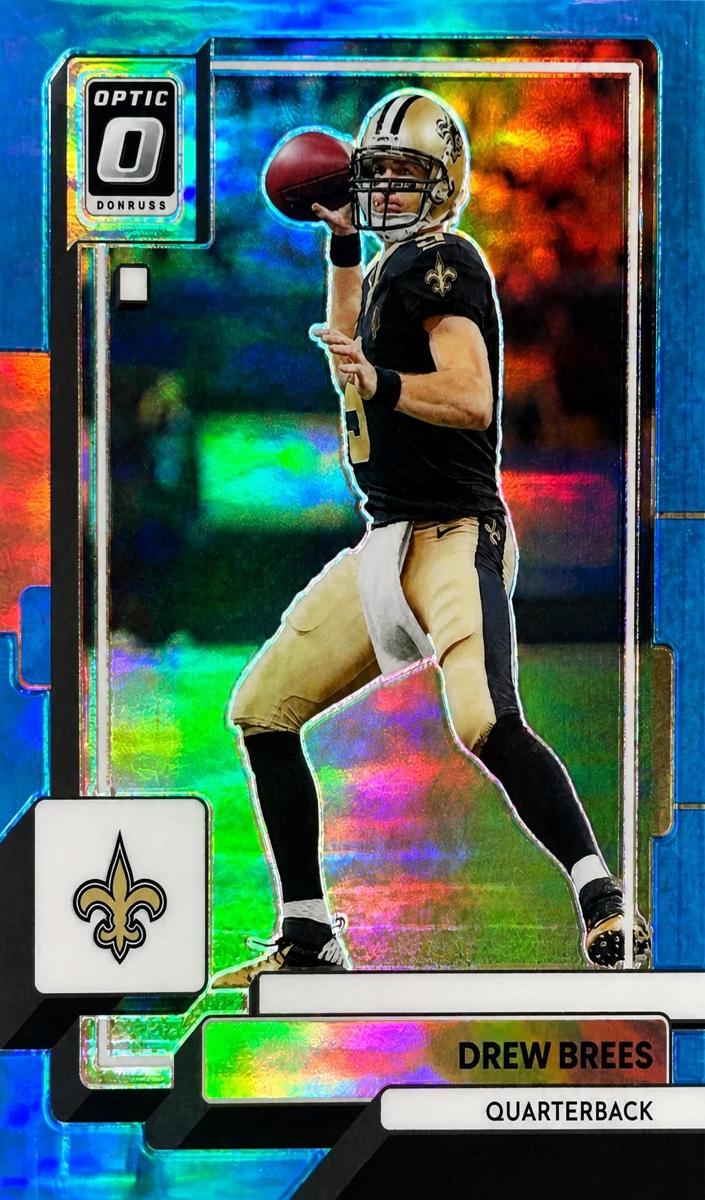 2022 Donruss Optic Football Aqua Drew Brees #144