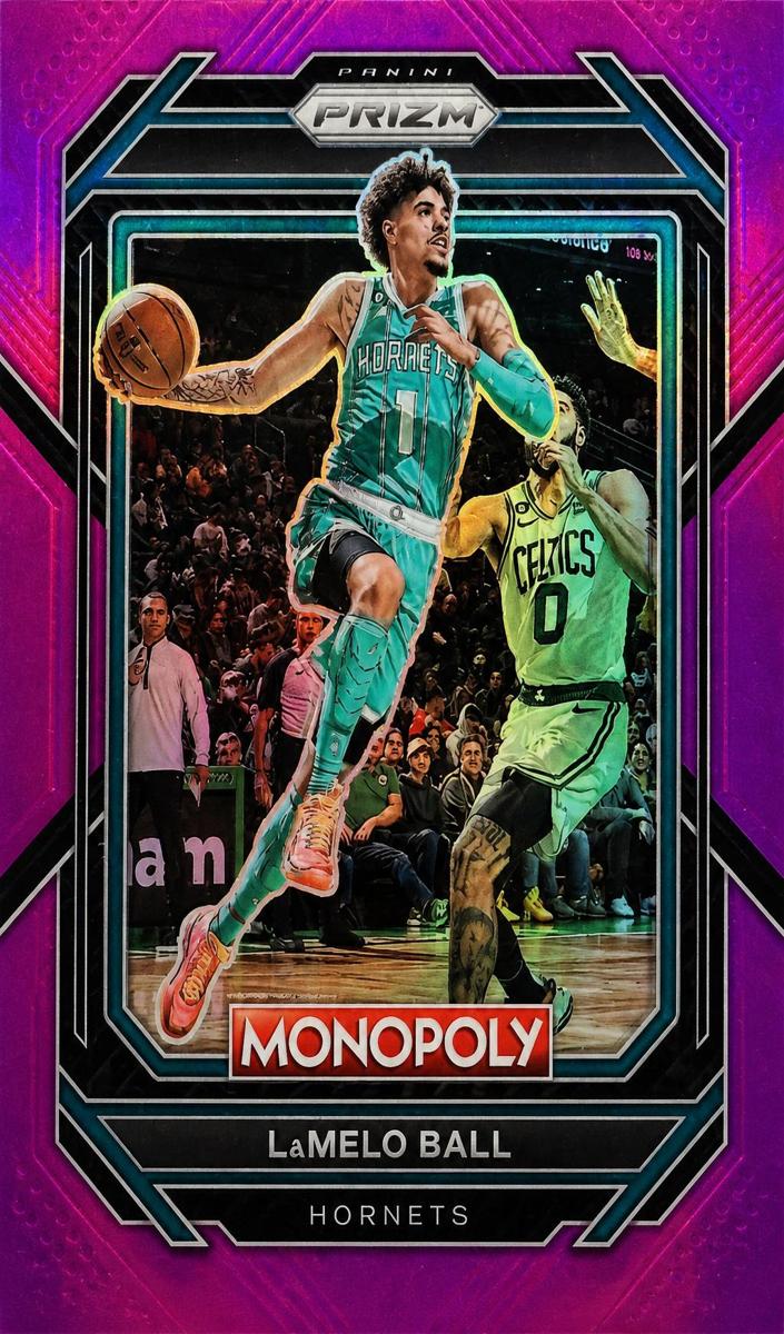 2022 Panini Prizm Monopoly Basketball Pink LaMelo Ball #10 PSA 10