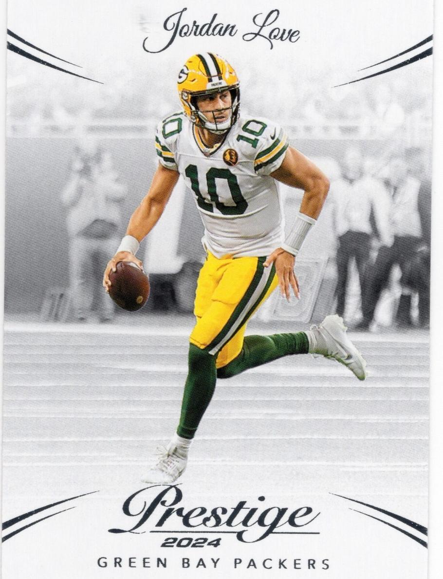 2024 Panini Prestige Football Green Premium Xtra Points Jordan Love #106