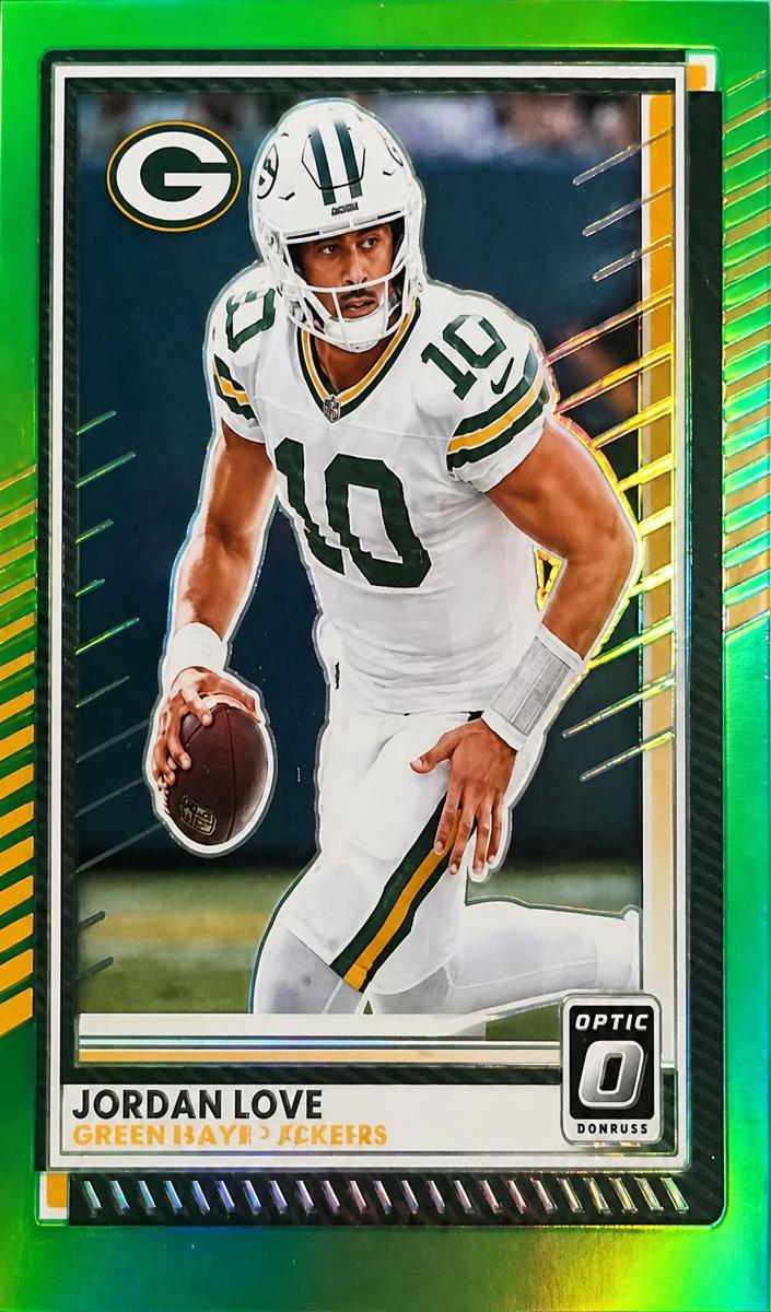 2025 Donruss Optic Football Lime Green Jordan Love #177