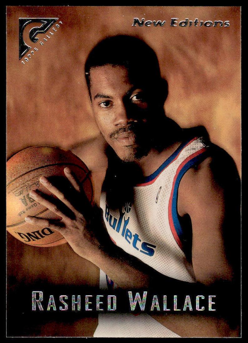 1995 Topps Gallery Basketball Player's Private Issue Rasheed Wallace #52