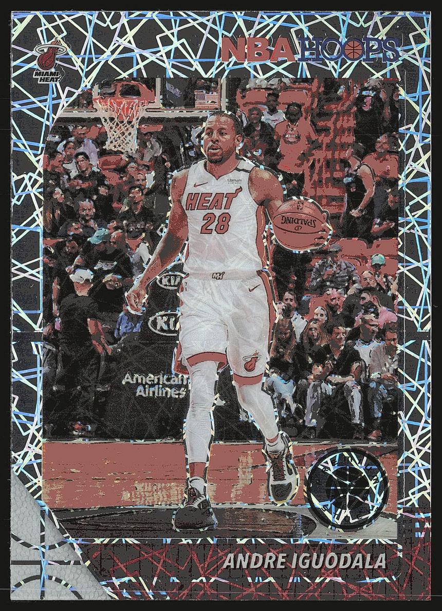 2019 Panini Hoops Premium Stock Basketball Silver Laser Andre Iguodala #63