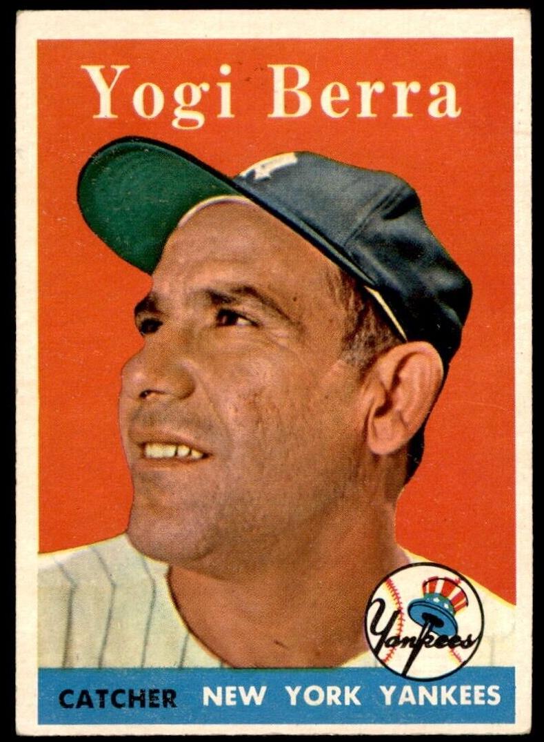 1958 Topps Baseball Yogi Berra #370 PSA 8