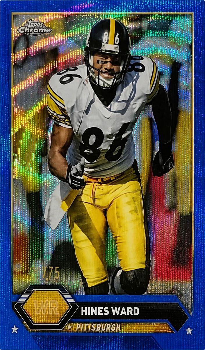 2023 Topps Composite Football Blue Wave Refractor Hines Ward #8 PSA 9