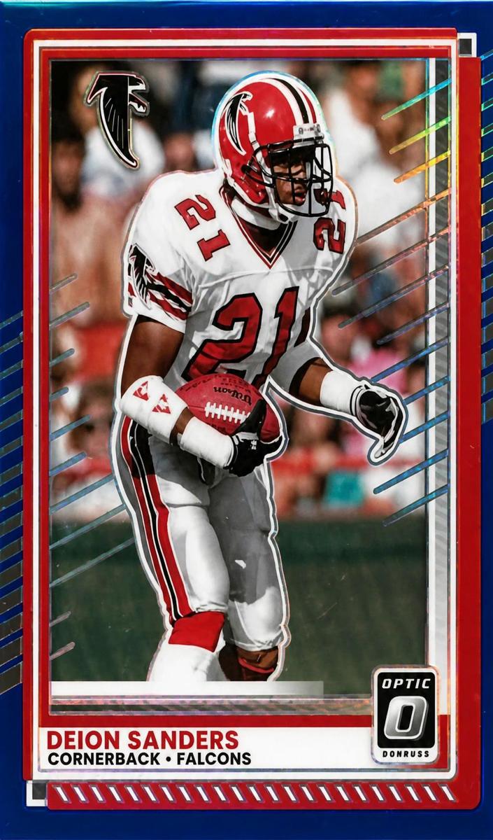 2025 Donruss Optic Football Blue Deion Sanders #16