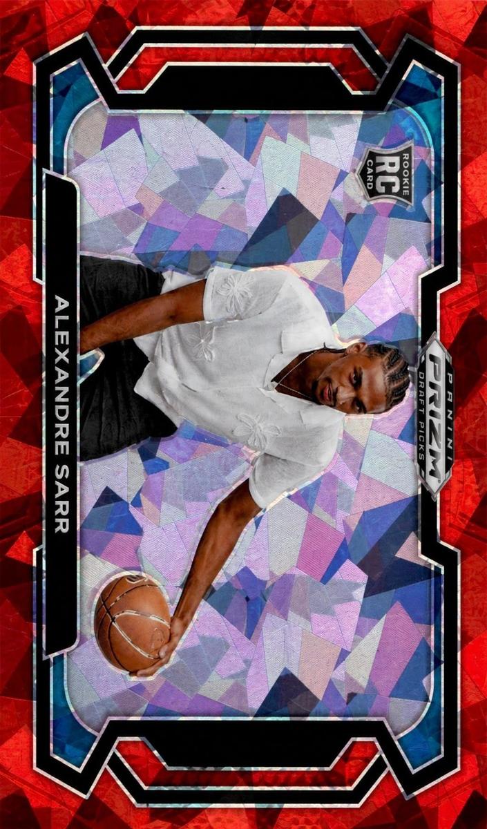 2024 Panini Prizm Draft Picks Basketball Red Ice Alexandre Sarr #52