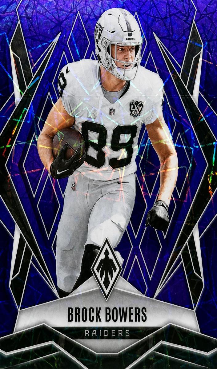 2025 Panini Phoenix Football Purple Lazer Brock Bowers #146