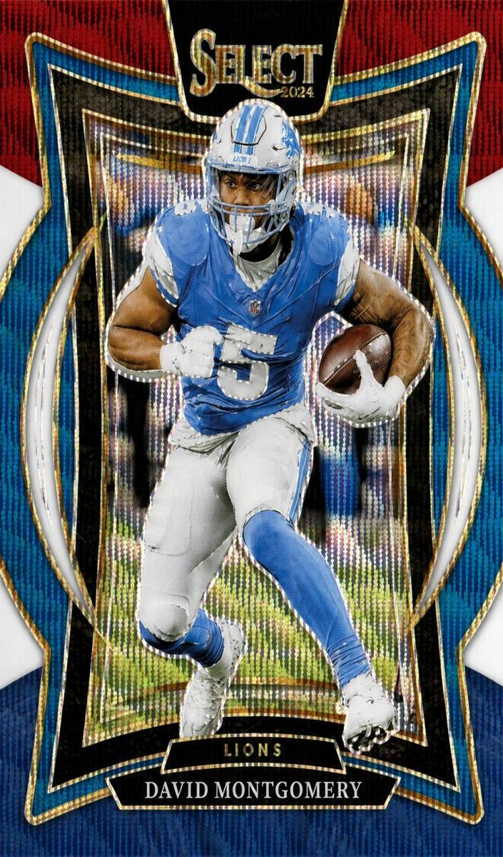 2024 Panini Select Football Tri-Color David Montgomery #45 PSA 10