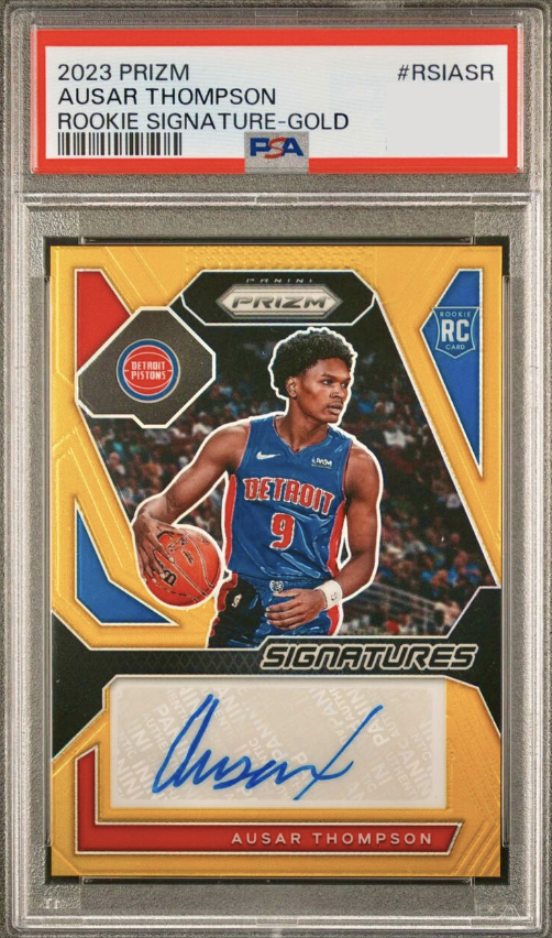 2023 Panini Prizm Basketball Gold Ausar Thompson #RSI-ASR PSA 9
