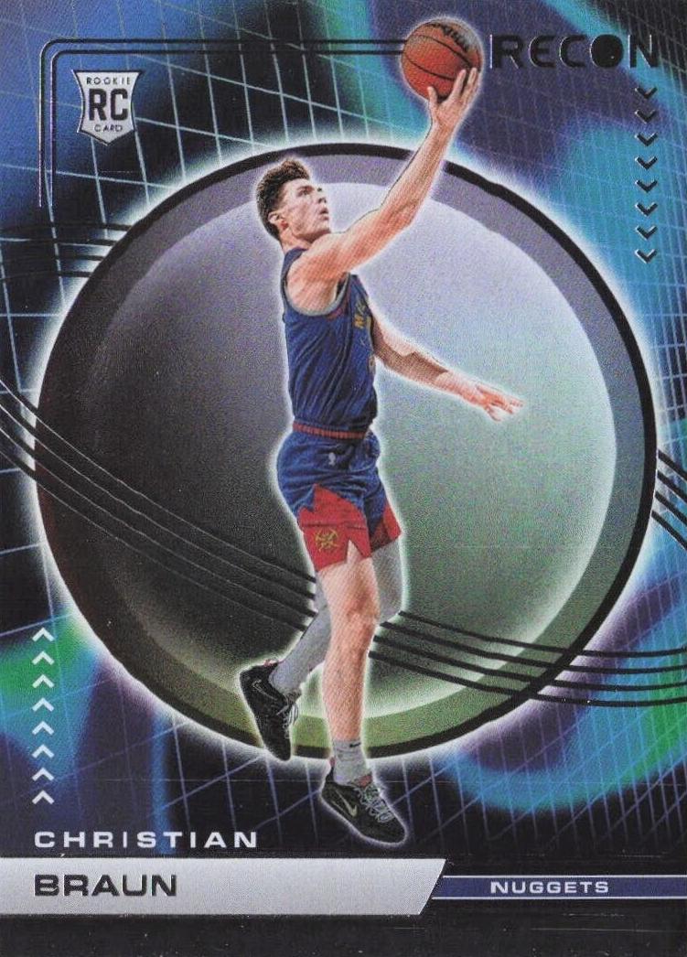 2022 Panini Recon Basketball Christian Braun #244 PSA 8.5