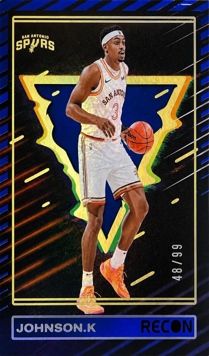 2023 Panini Recon Basketball Holo Blue Keldon Johnson #100