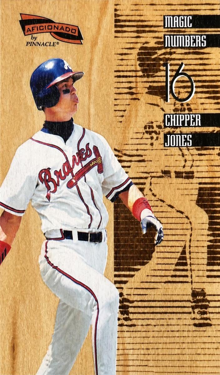 1996 Pinnacle Aficionado Baseball Chipper Jones #6 PSA 9
