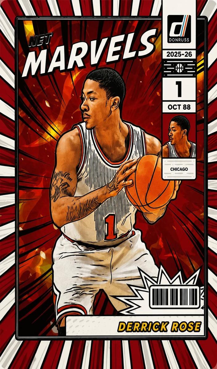 2025 Panini Donruss Basketball Derrick Rose #8