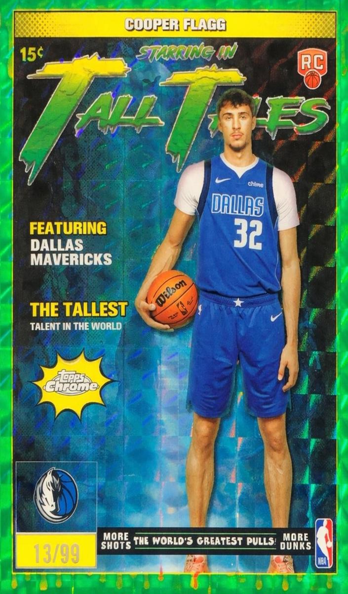 2025 Topps Chrome Basketball Geometric Green Refractor Cooper Flagg #TT-16