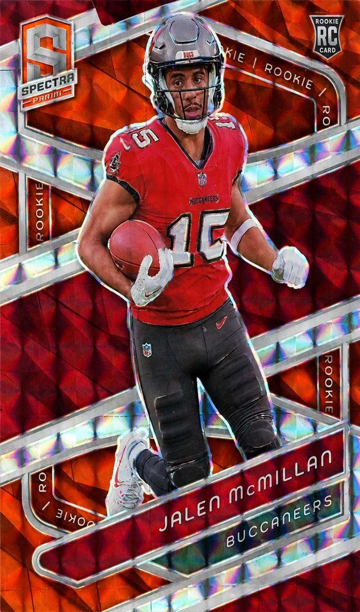 2024 Panini Spectra Football Neon Orange Die Cut Jalen McMillan #138