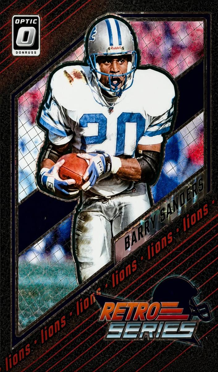 2023 Donruss Optic Football Black Pandora Barry Sanders #1