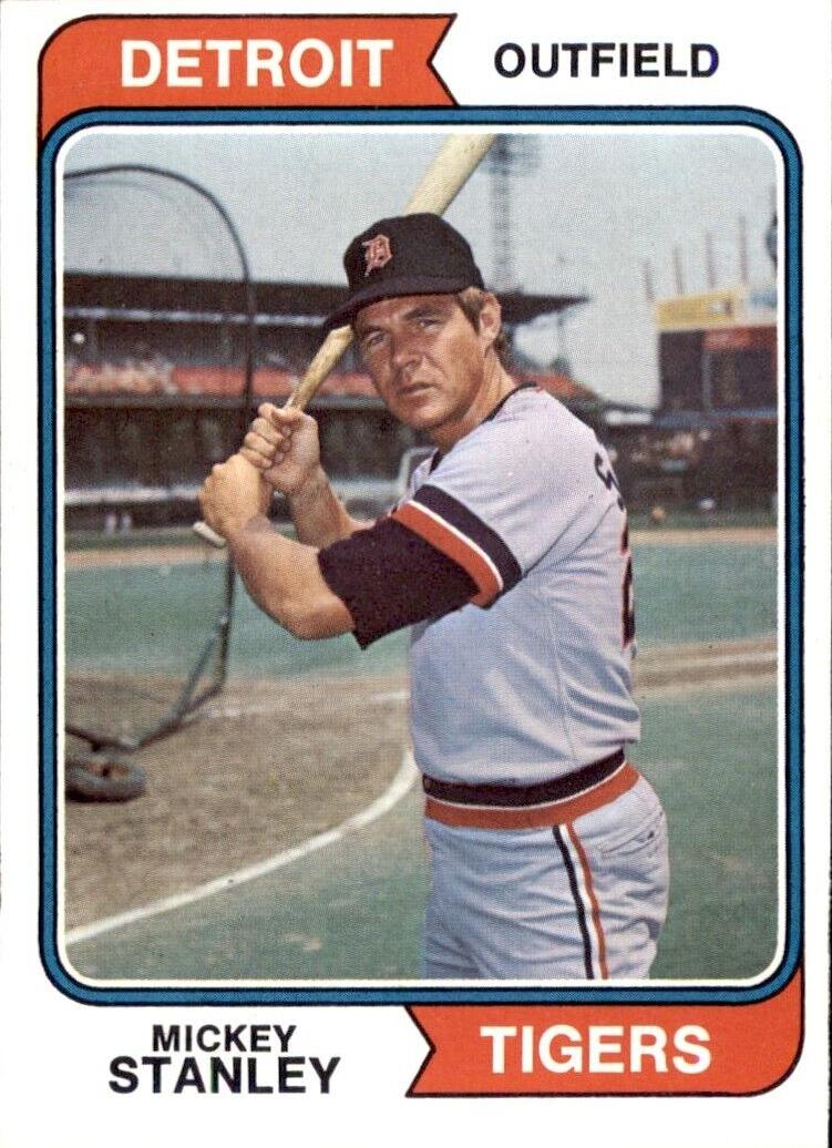 1974 Topps Baseball Mickey Stanley #530 PSA 7
