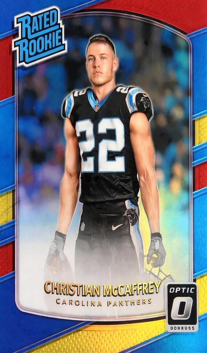 2017 Donruss Optic Football Red Yellow Christian McCaffrey #168