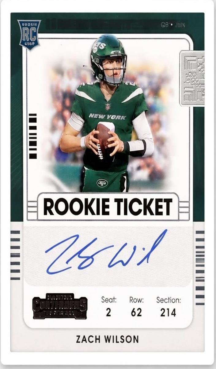 2021 Panini Contenders Football Zach Wilson #102
