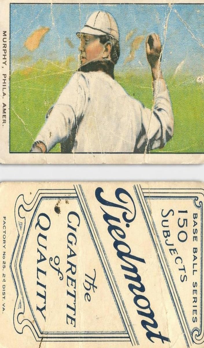 1909-11 T206 Baseball Throwing Danny Murphy #NNO SGC 2