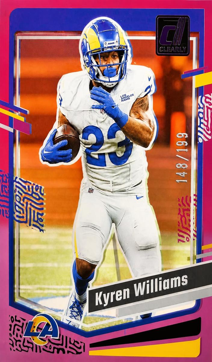 2023 Panini Clearly Donruss Football Purple Kyren Williams #30