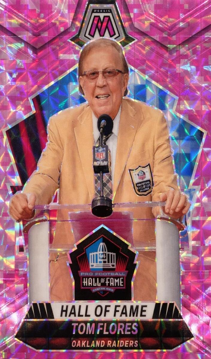 2024 Panini Mosaic Football Camo Pink Tom Flores #297
