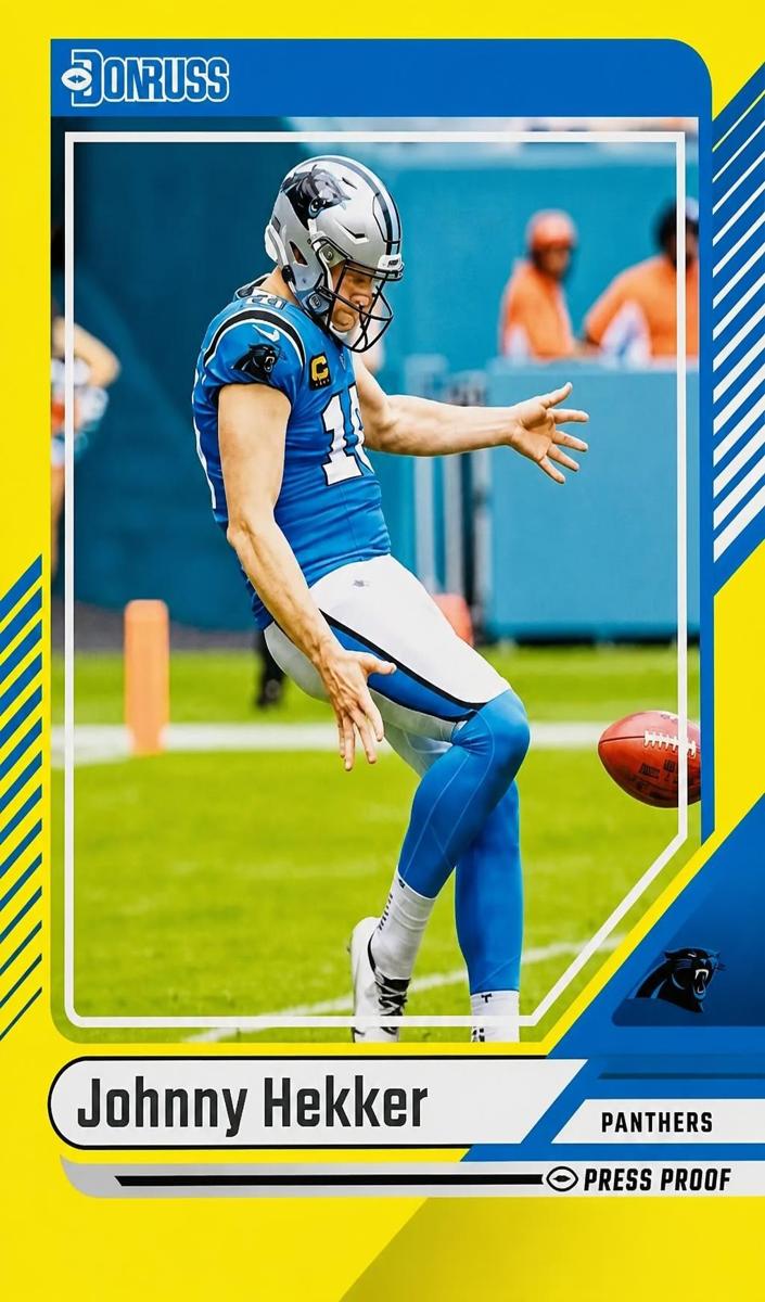2024 Panini Donruss Football Press Proof Yellow Johnny Hekker #24