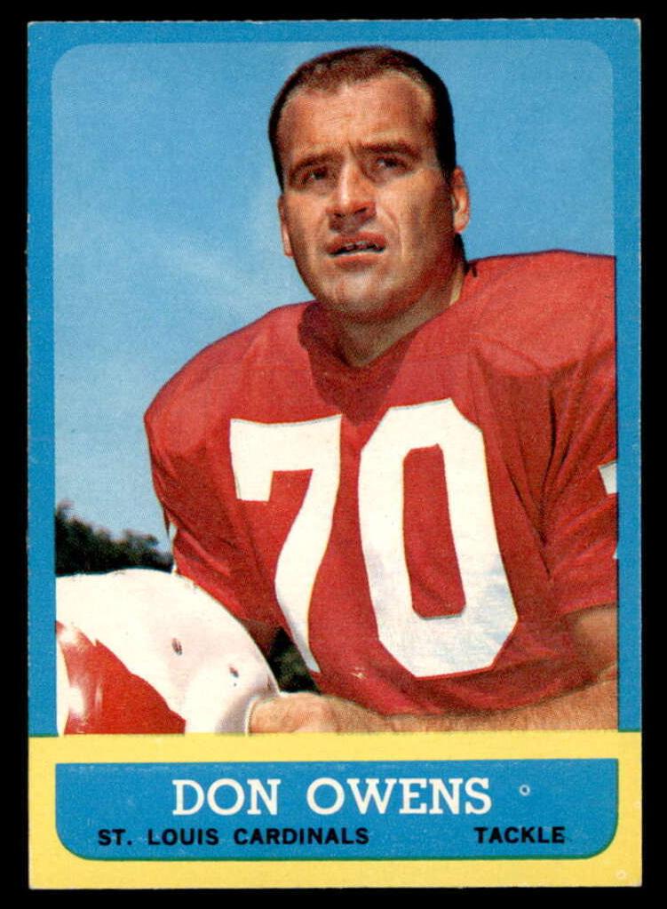1963 Topps Football Don Owens #156 PSA 8