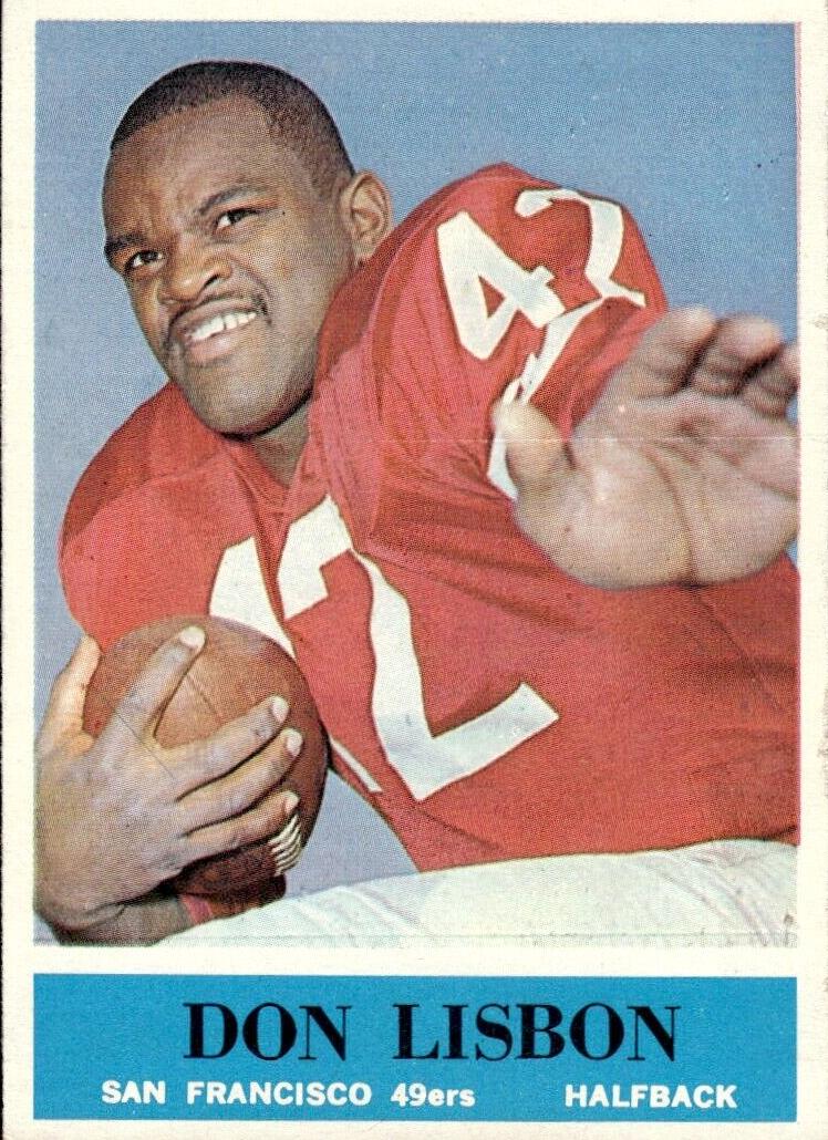 1964 Philadelphia Football Don Lisbon #162 PSA 7.5