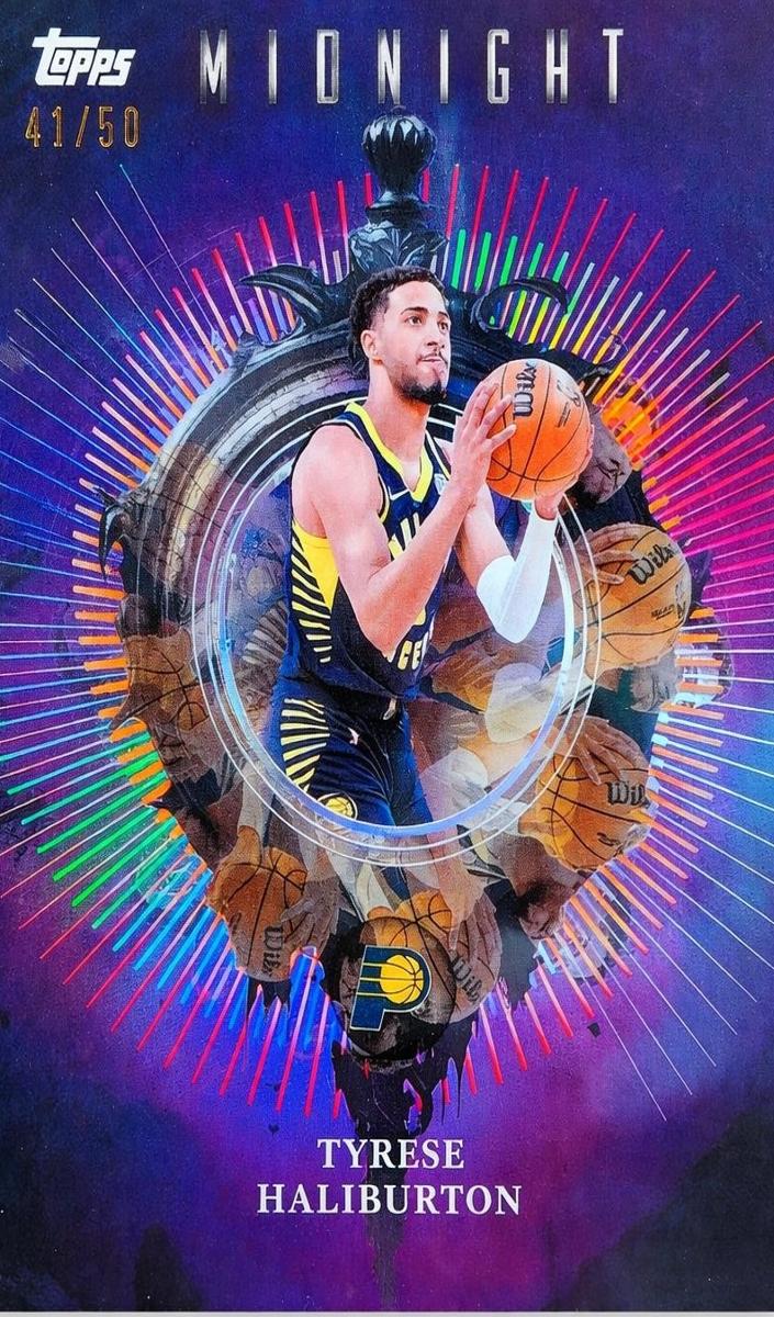 2025 Topps Midnight Basketball Summer Solstice Tyrese Haliburton #IN-7