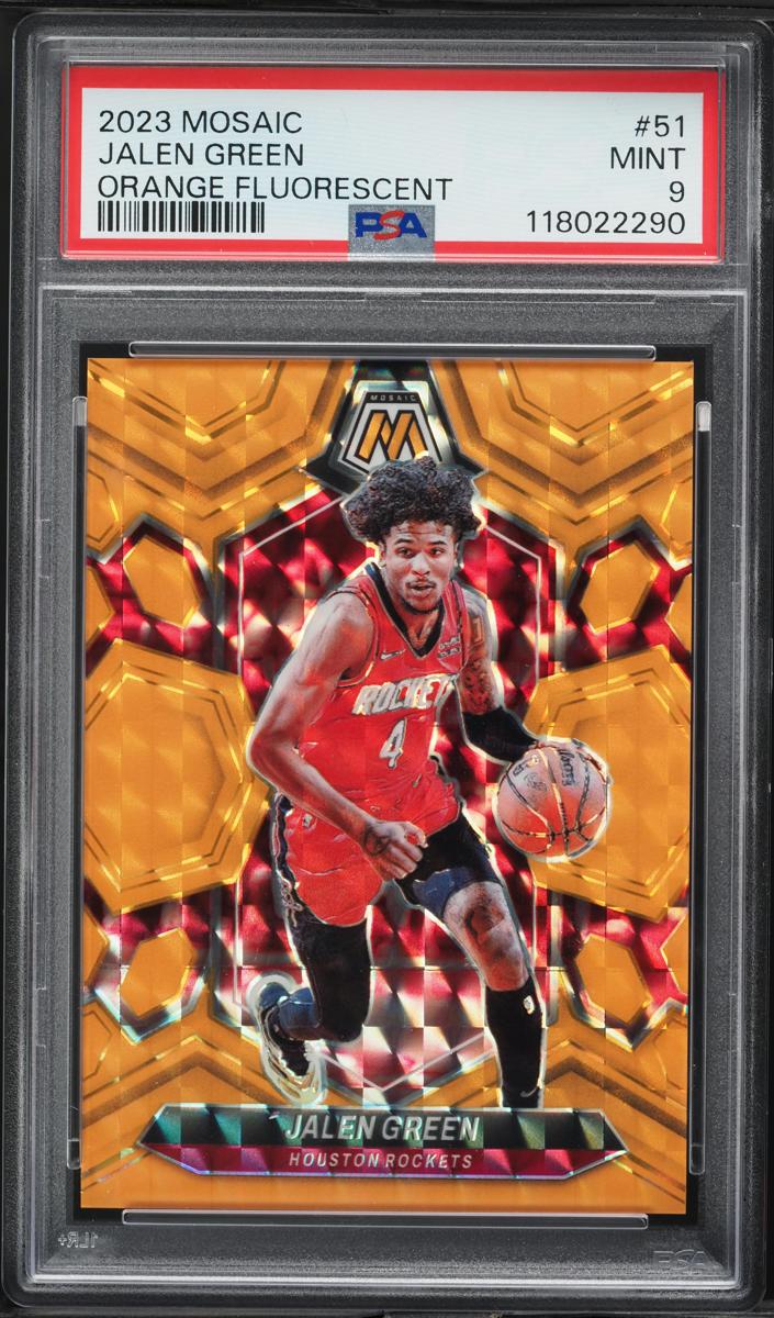 2023 Panini Mosaic Basketball Orange Fluorescent Jalen Green #51