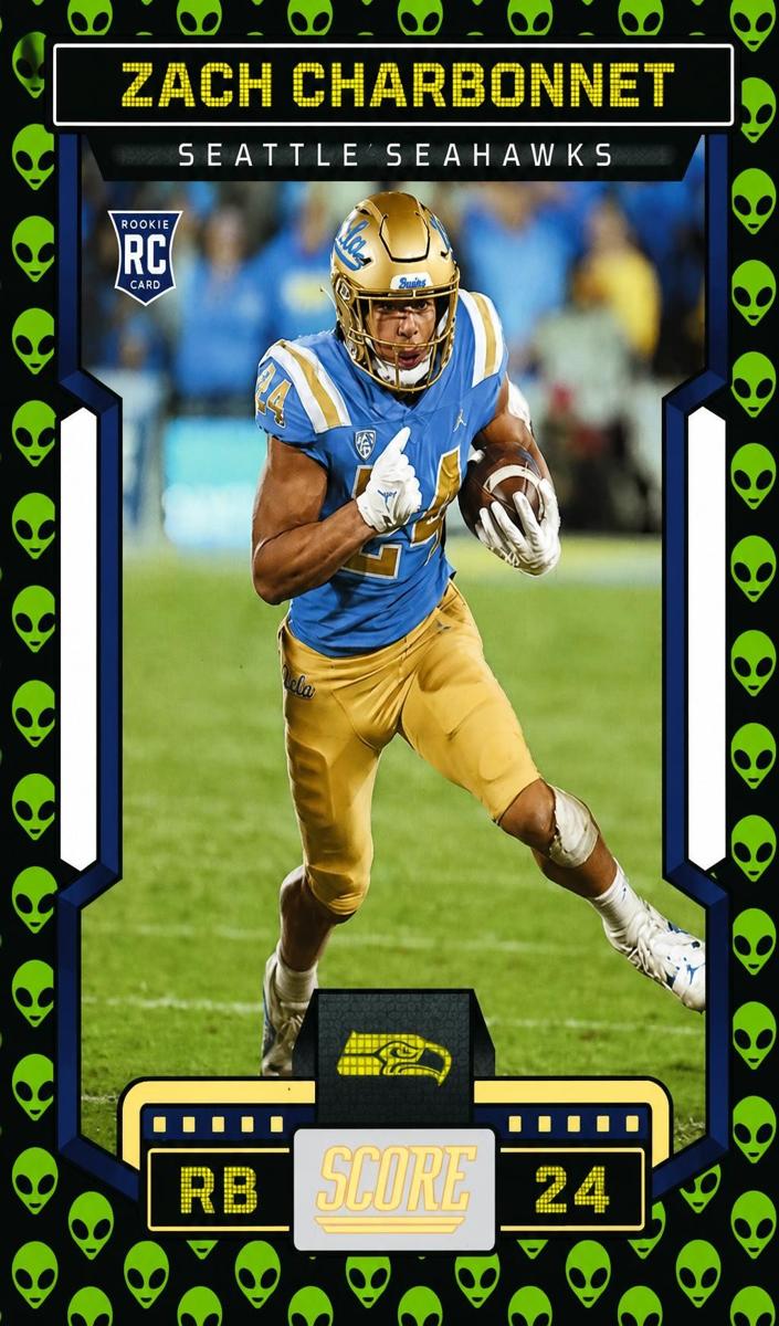 2023 Panini Score Football Extraterrestrial Zach Charbonnet #320