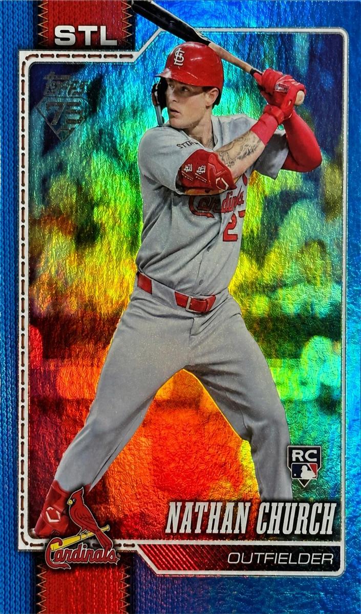 2026 Topps Baseball Blue Rainbow Foil Nathan Church #24