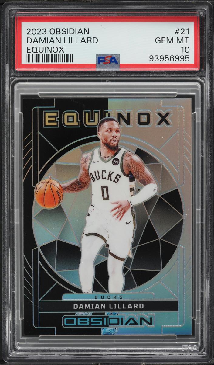 2023 Panini Obsidian Basketball Damian Lillard #21 PSA 9